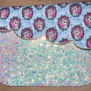 Frozen inspired  Elsa Scalloped Edge Clutch (small)